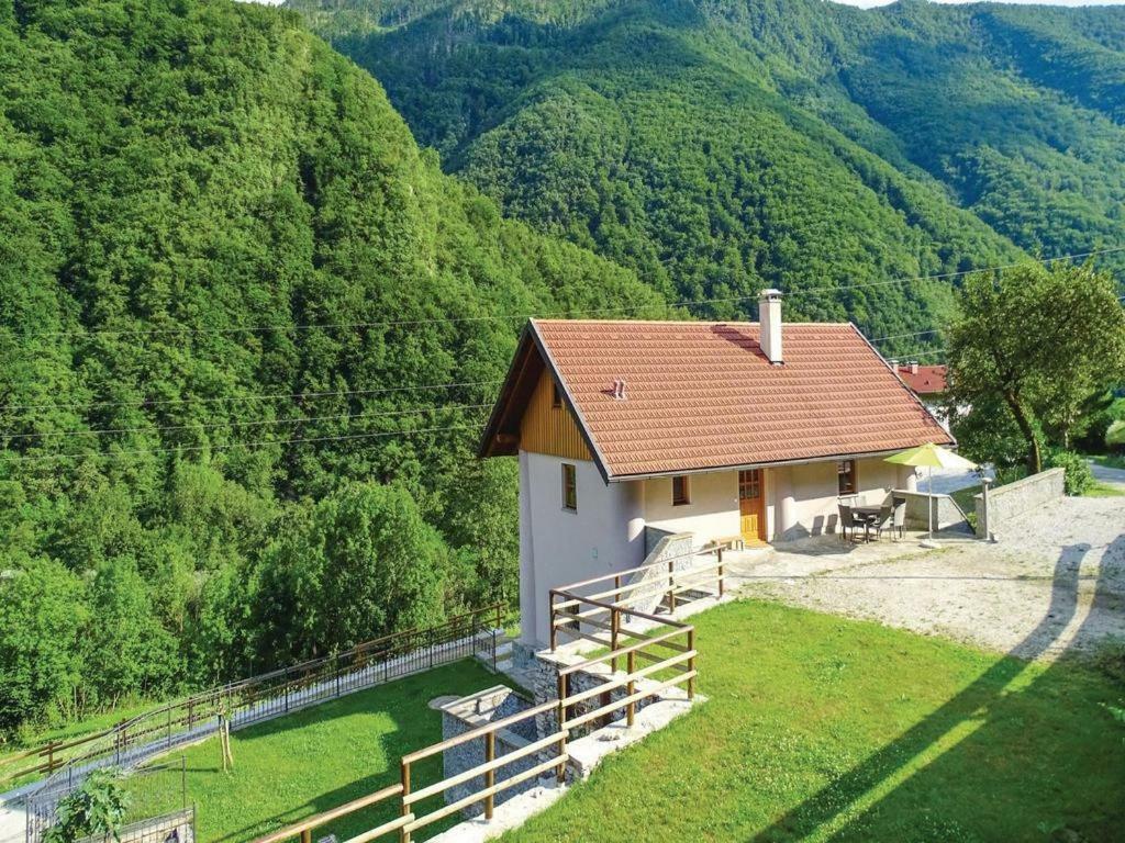 Apartamento Pocitniska Hisa Pri Kustrcu Grahovo ob Baci Exterior foto